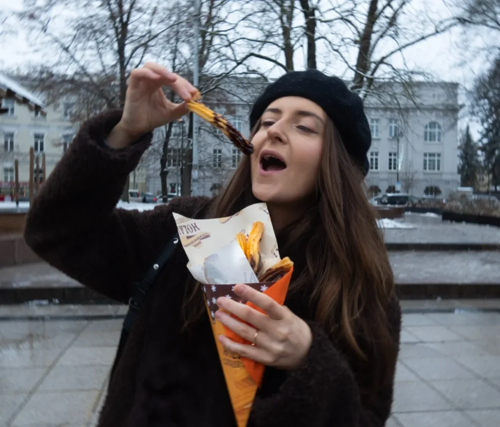 food at vilnius christmas market