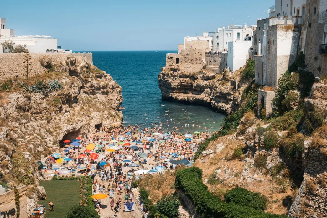 Polignano a Mare cliffs near Bari