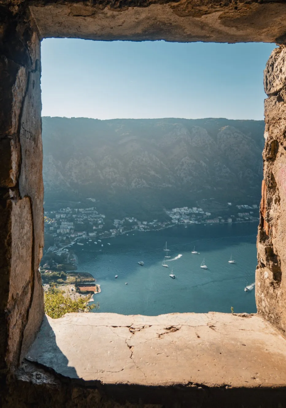 view from st john's fortress kotor