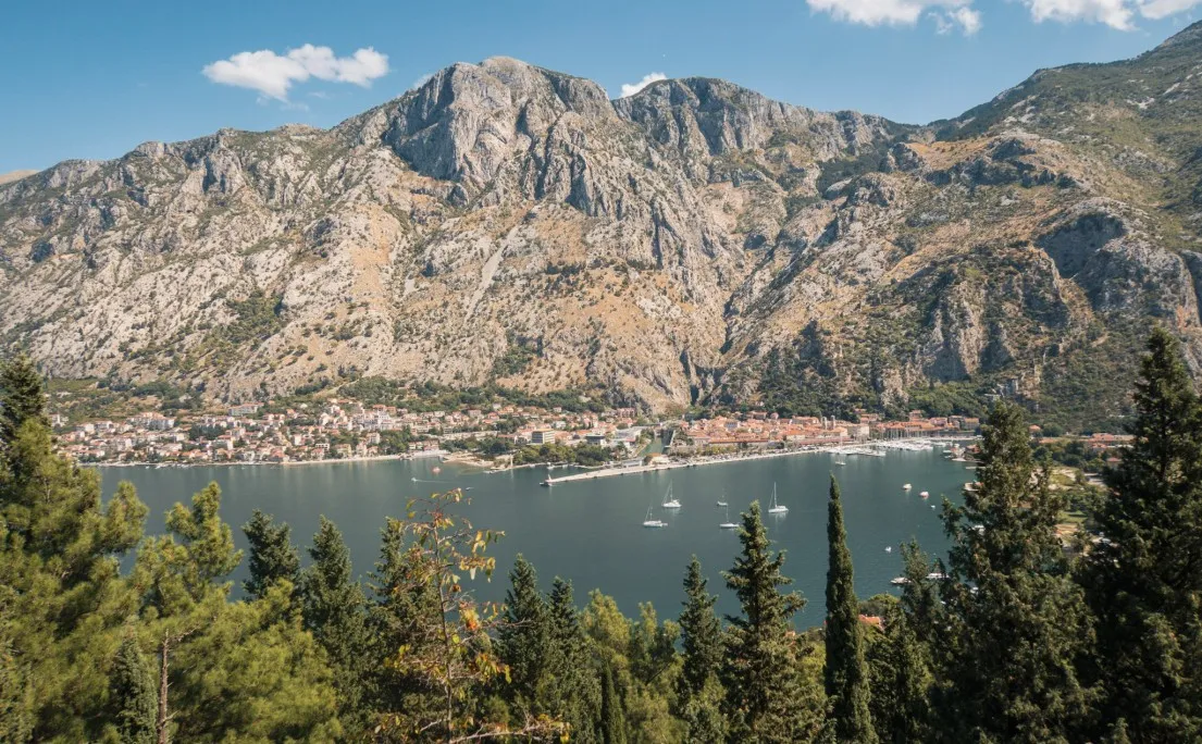 View from the Vrmac Ridge over Kotor Bay