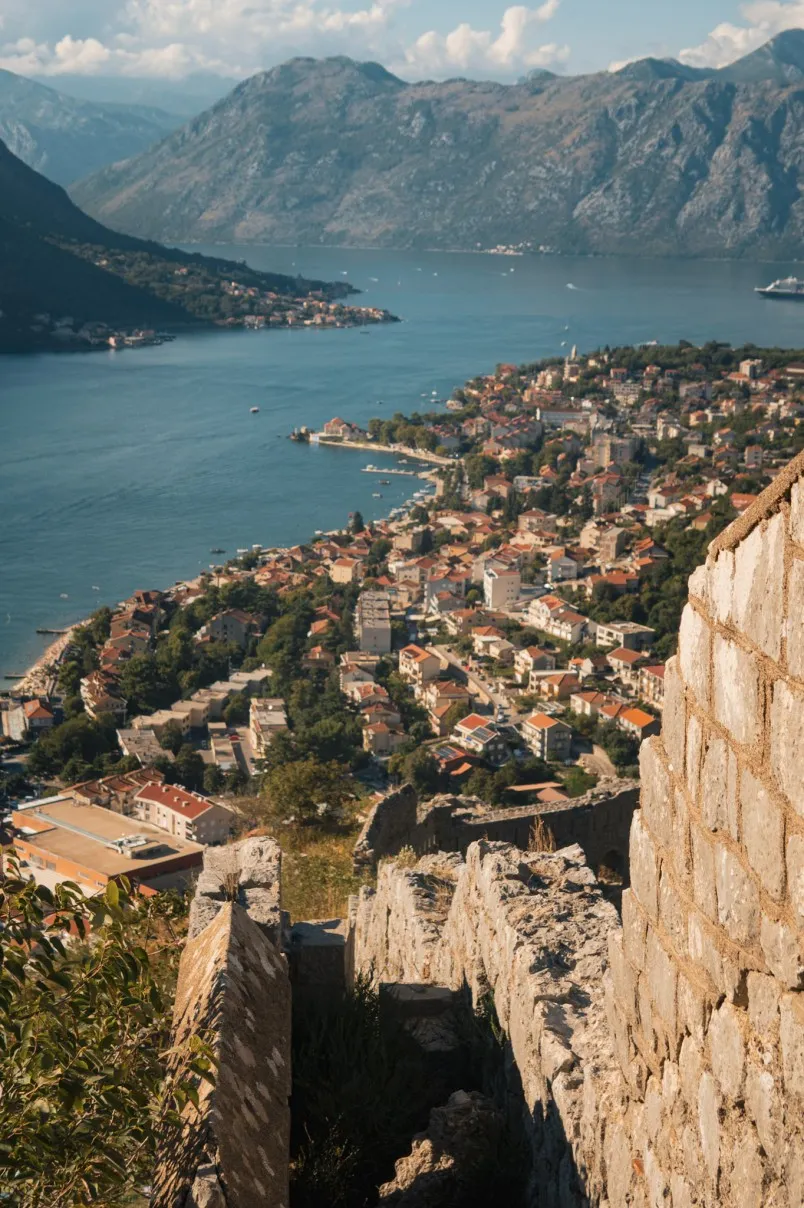 top of st johns fortress kotor montenegro