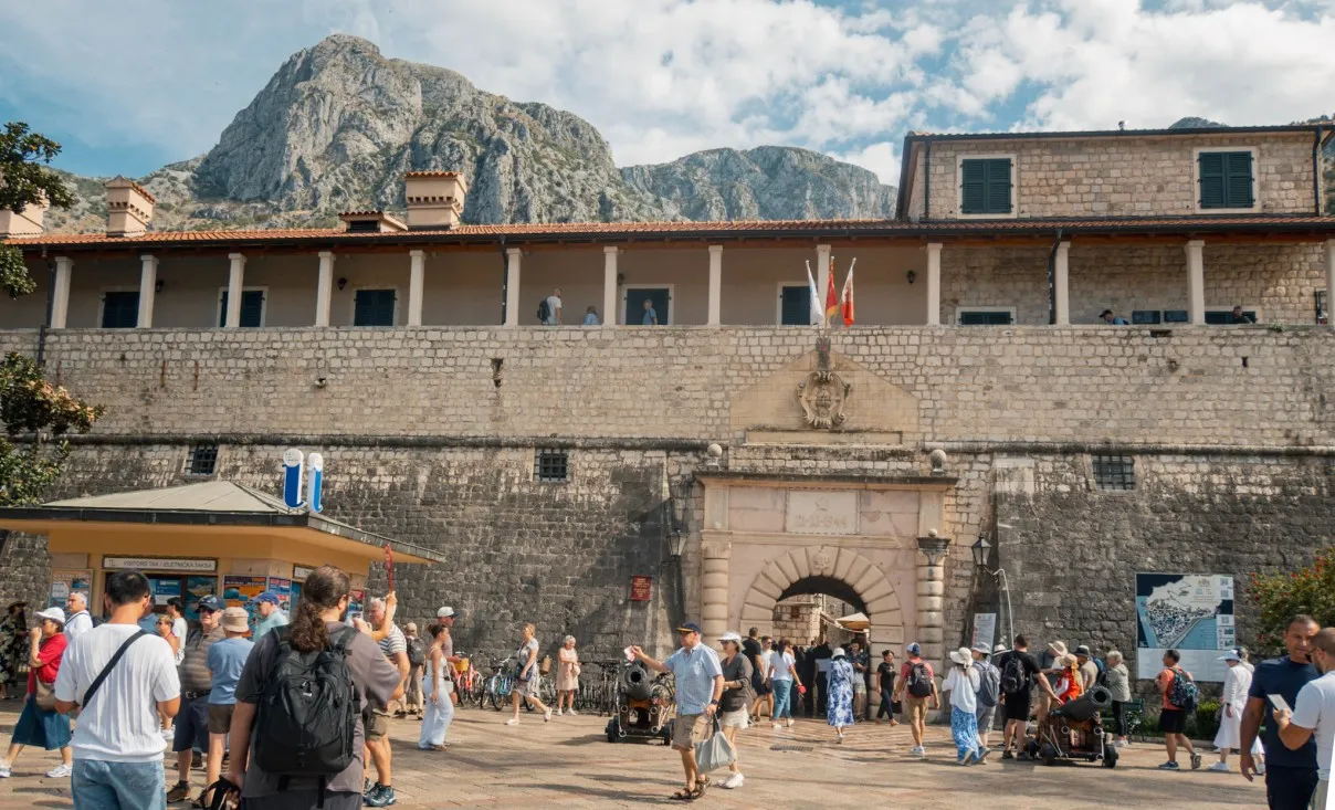 city walls old town kotor