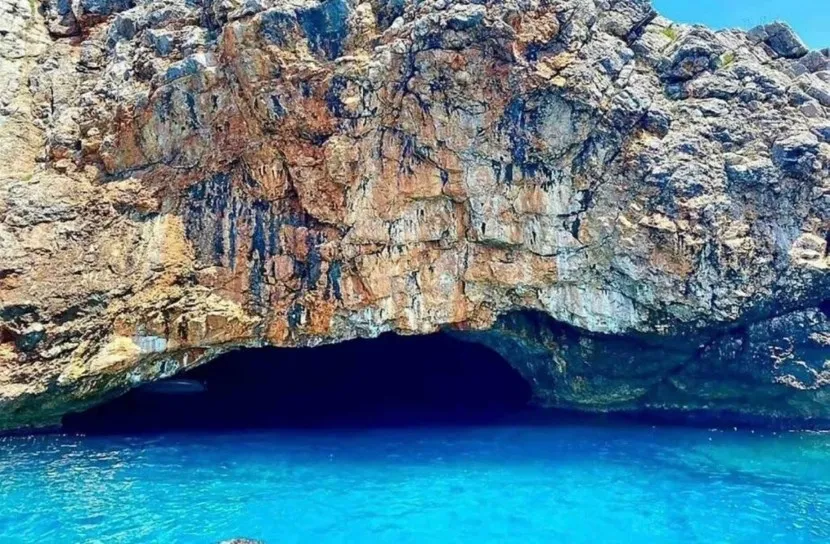 Blue Cave on the Luštica Peninsula