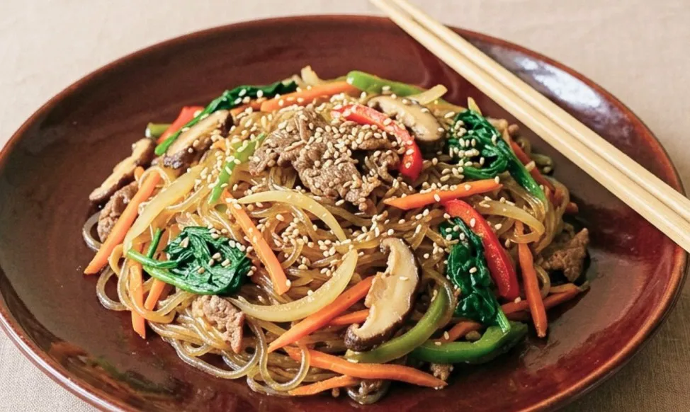 japchae korean food