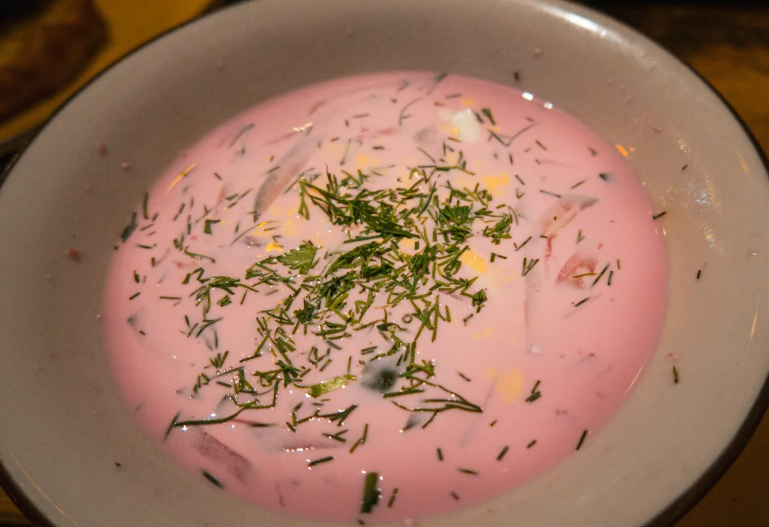 best latvian food pink soup