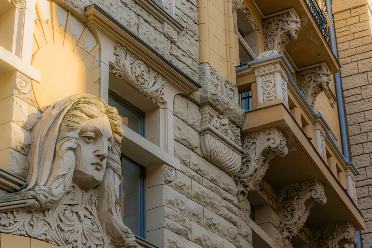 Art Nouveau architecture on Alberta iela Riga