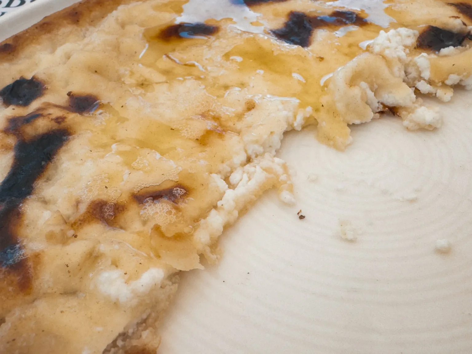 mizithra cheese inside a cretan skafian pie