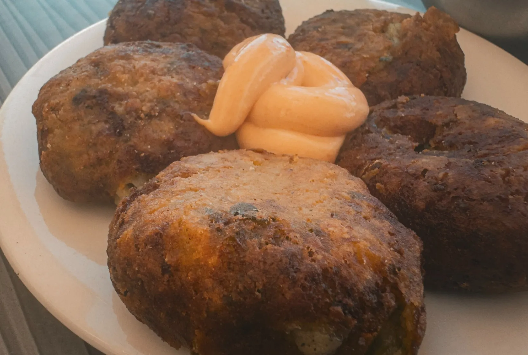 zucchini balls from prodigal son chania