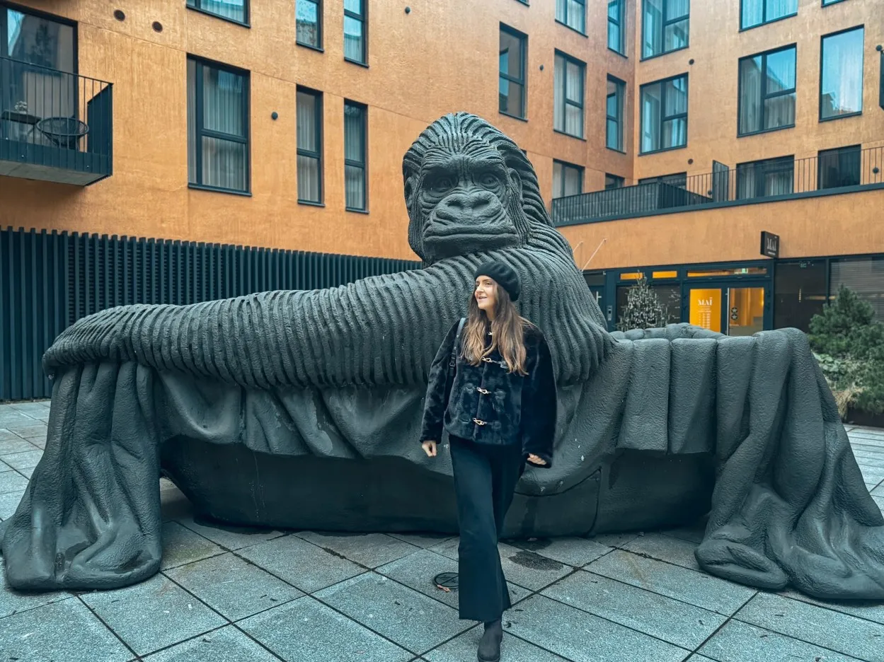 hidden gems vilnius gorilla statue Rytmetis