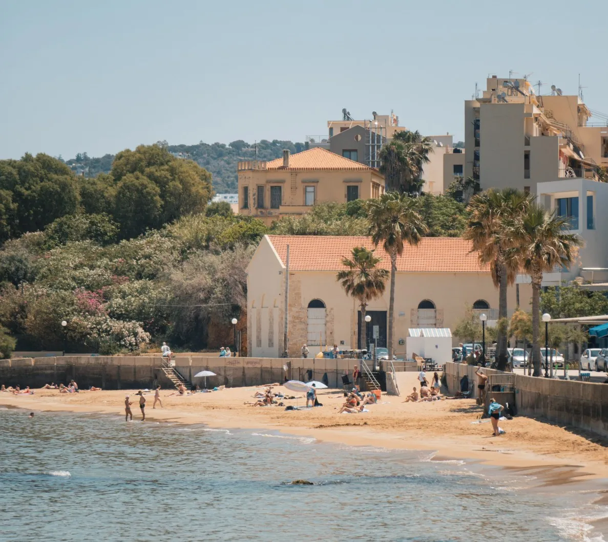 chania old town beach Koum Kapi Beach