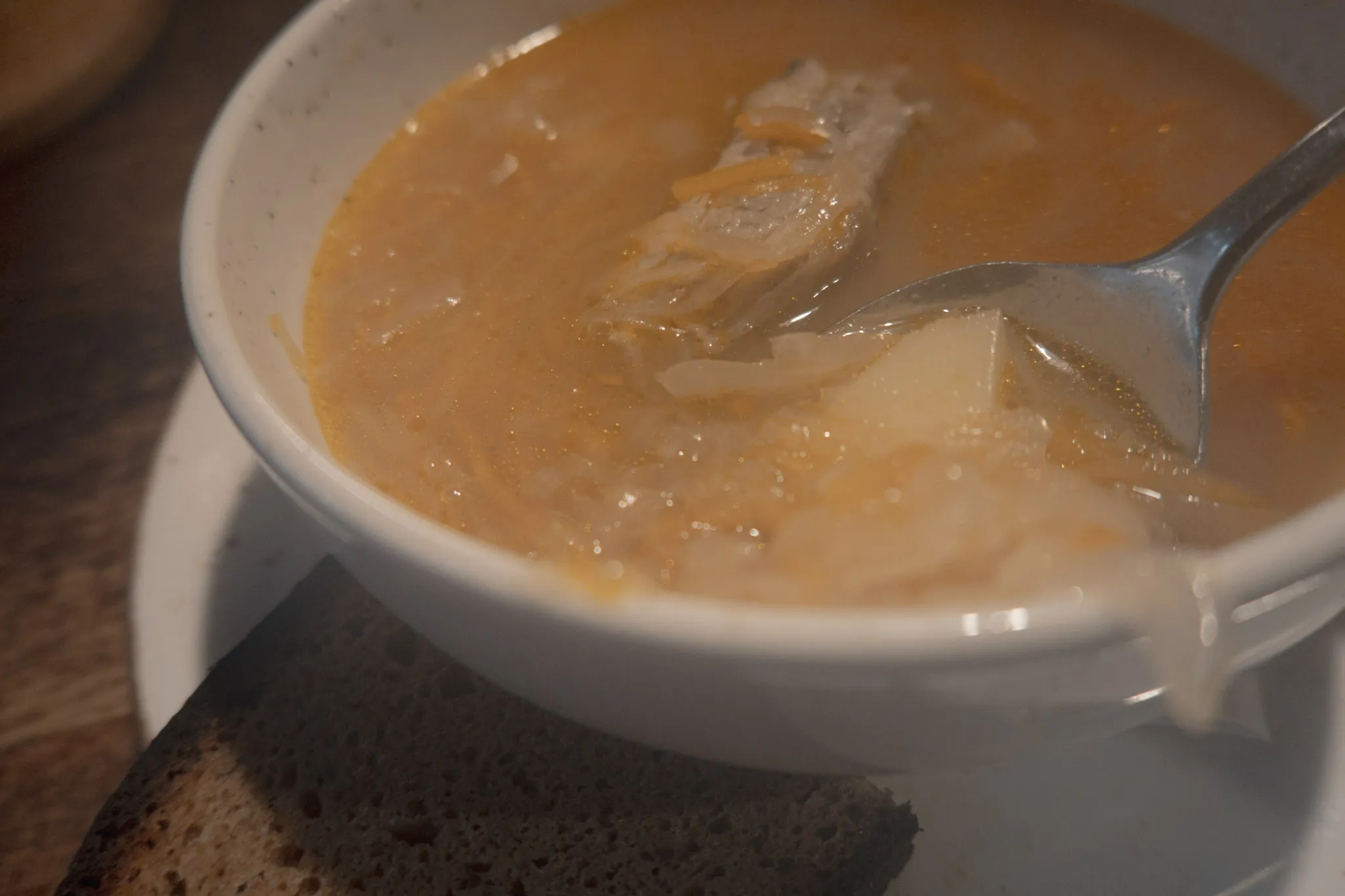 traditional Lithuanian food Raugintų Kopūstų Sriuba (Sauerkraut Soup)