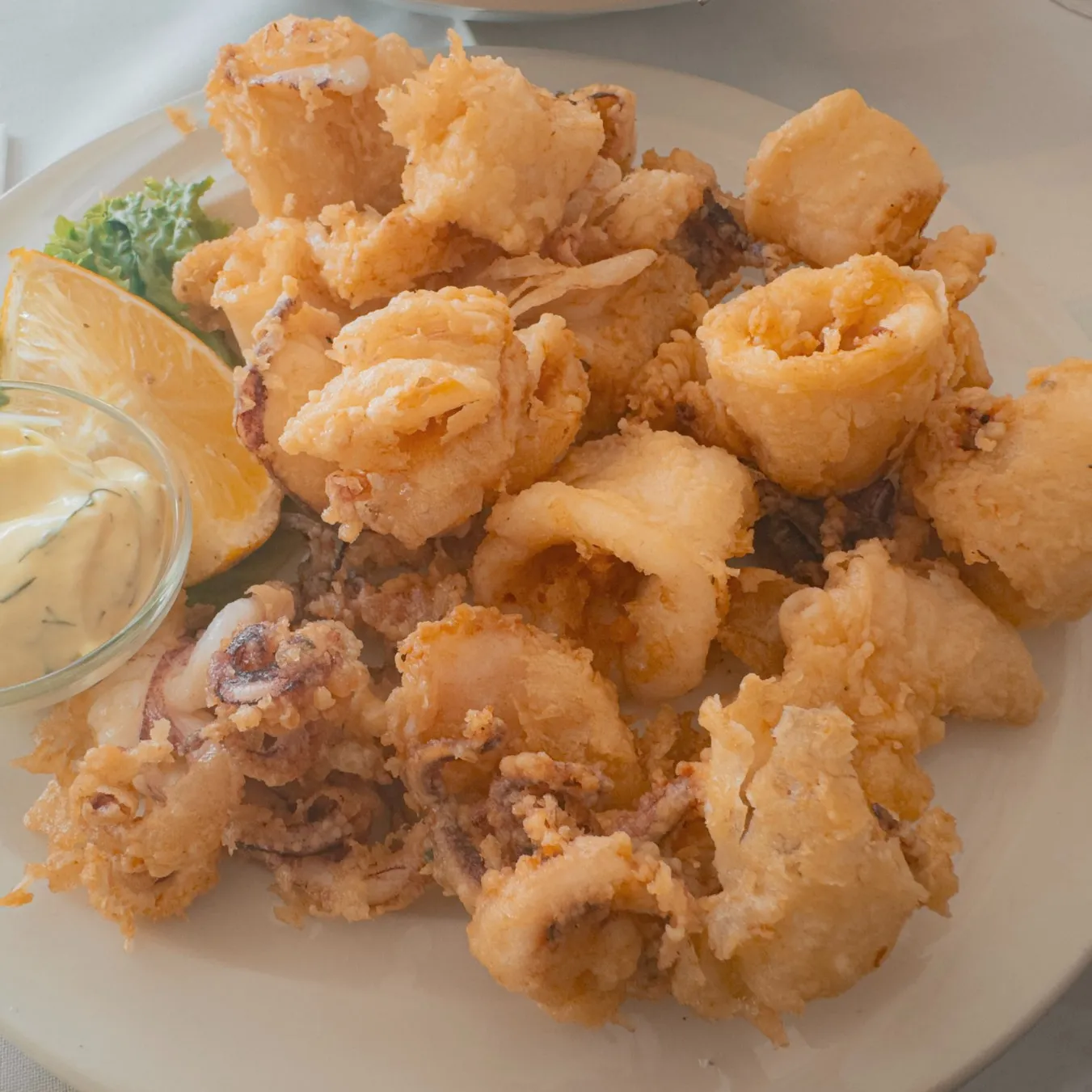 fried calamari from fama restaurant chania