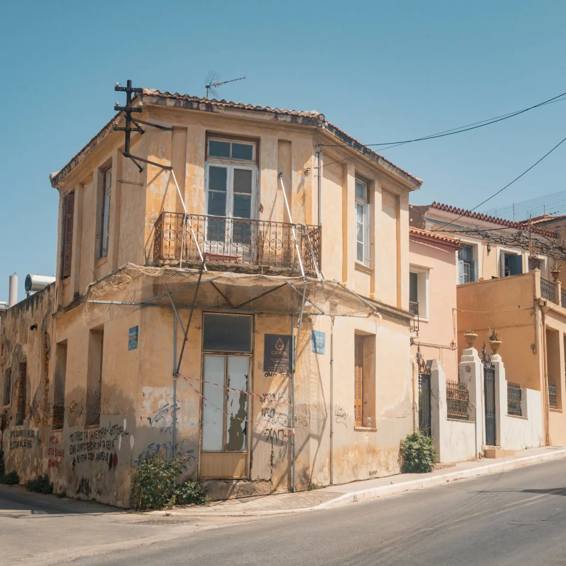 neoclassical buildings of halepa neighbourhood chania