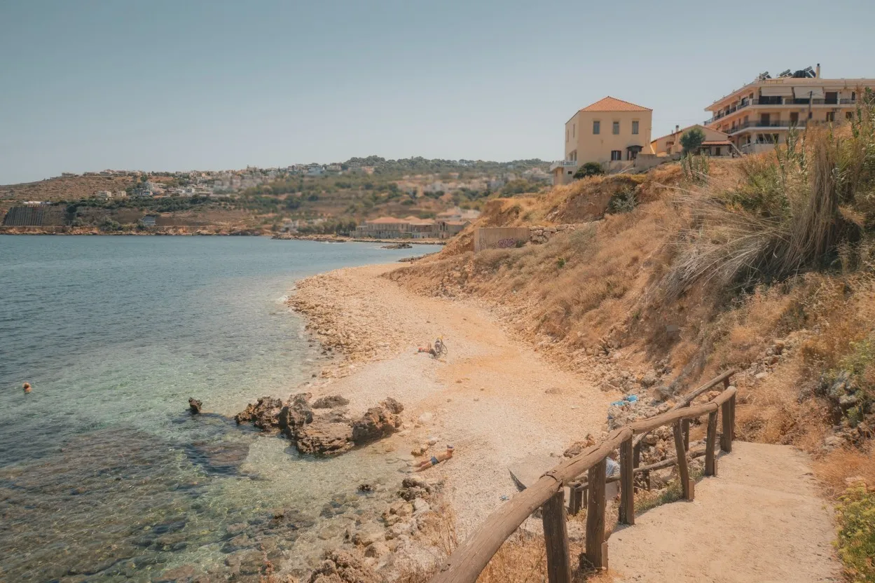 Kouloura in halepa, small beach