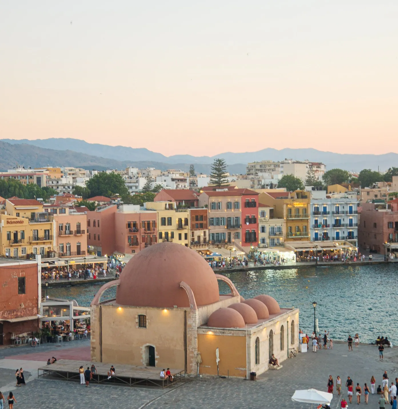 where to stay in chania crete Venetian harbour 