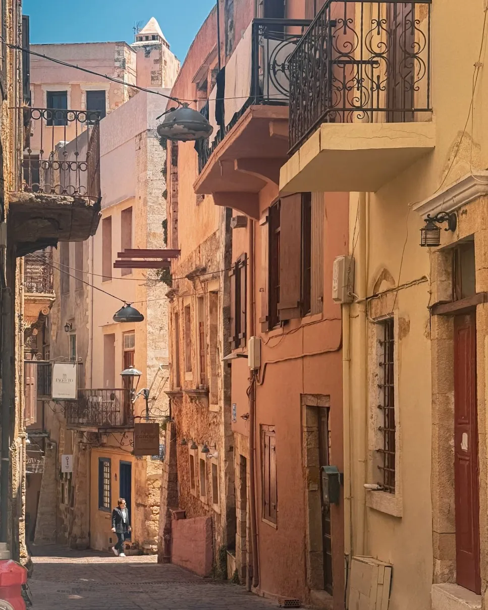 old streets of chania, crete