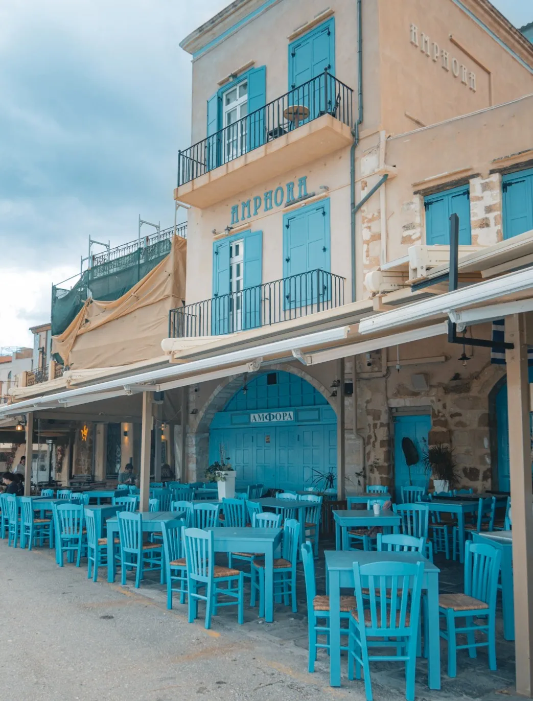 harbour restaurant in Chania