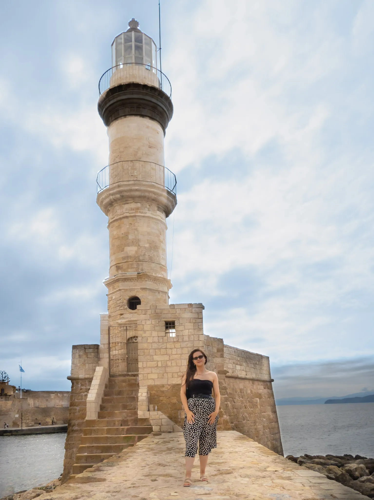 chania lighthouse crete venetian harbour