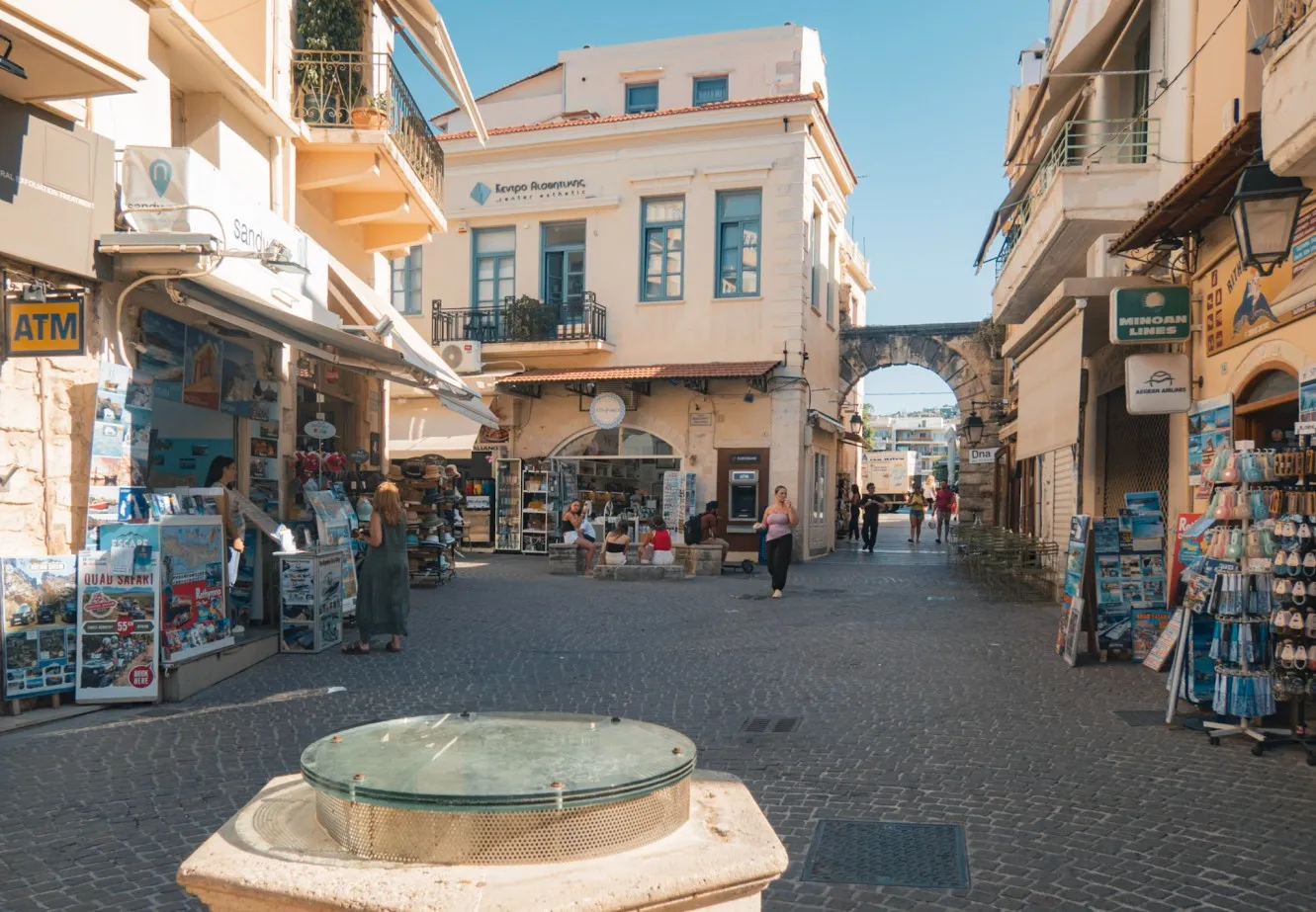 Rethymno old town is easily reached from Chania