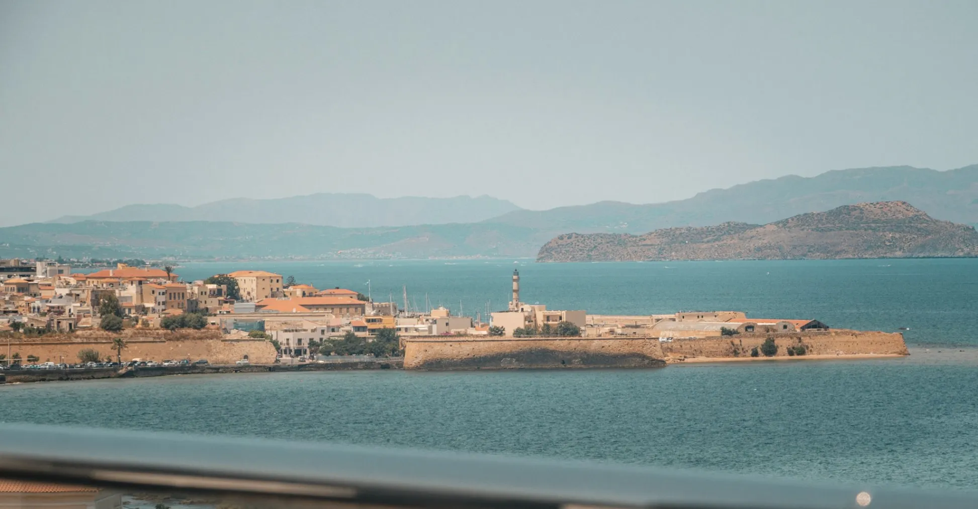 view from the cafe in Archaeological Museum of Chania