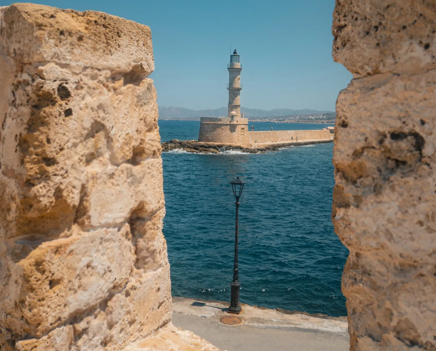 view of lighthouse from fort firkas