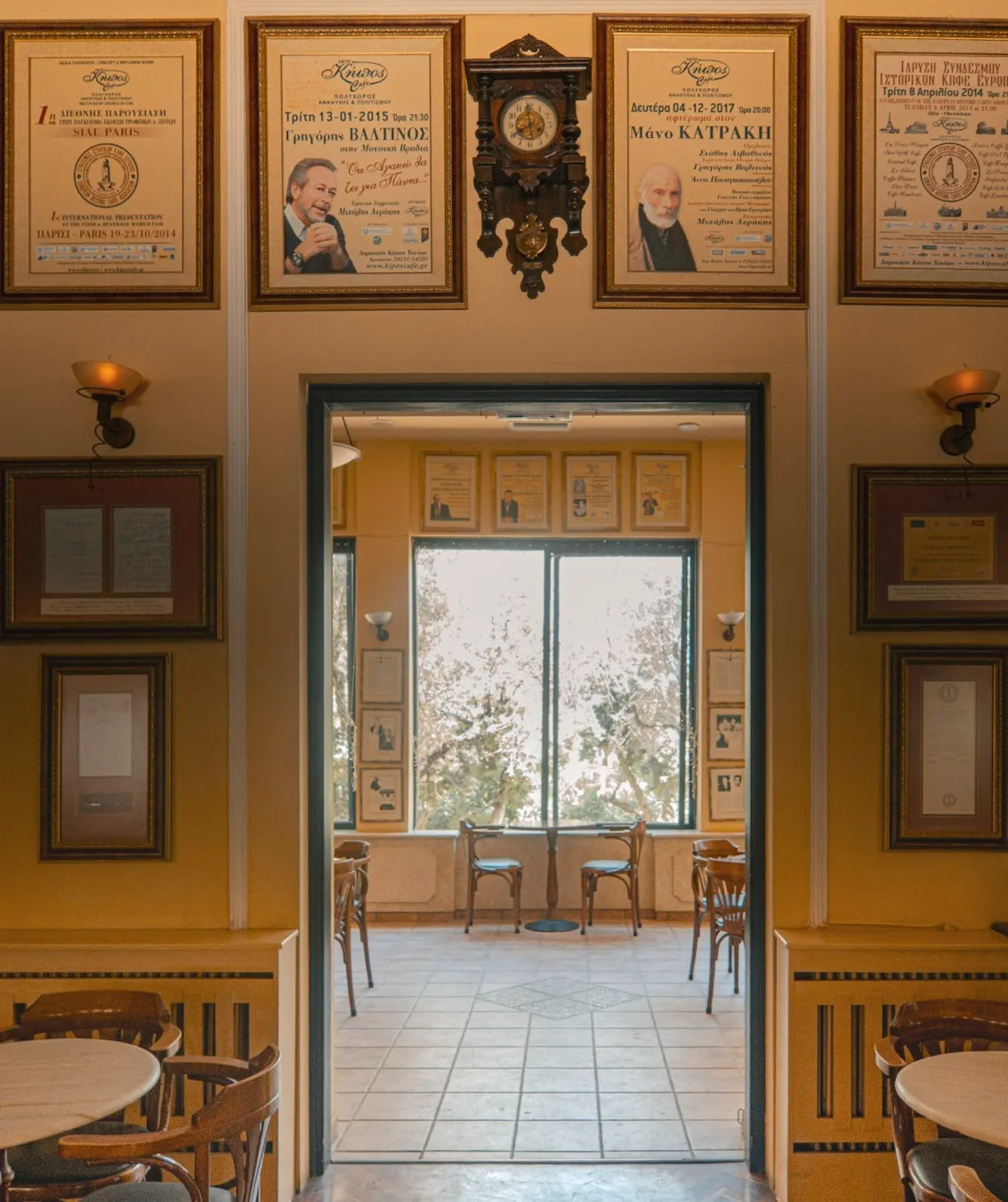 inside kipos cafe 