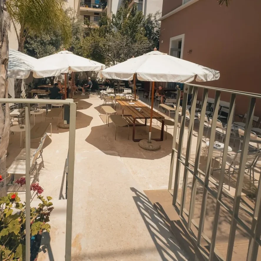 outdoor seating kross coffee
