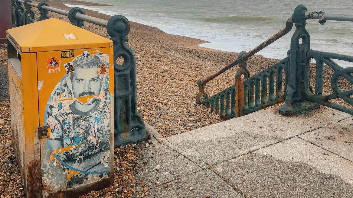 brighton beach in January