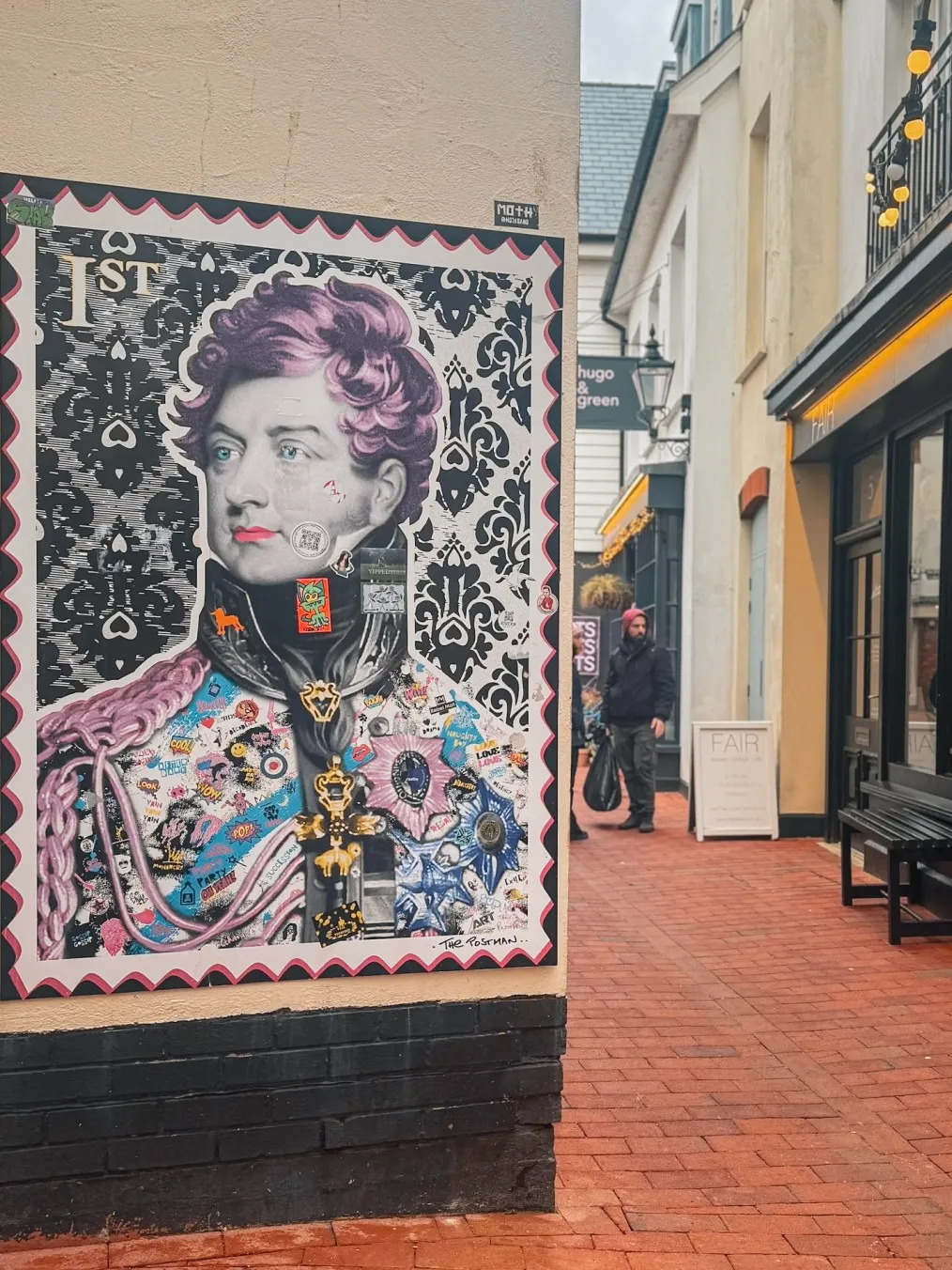 brighton the lanes george IV mural