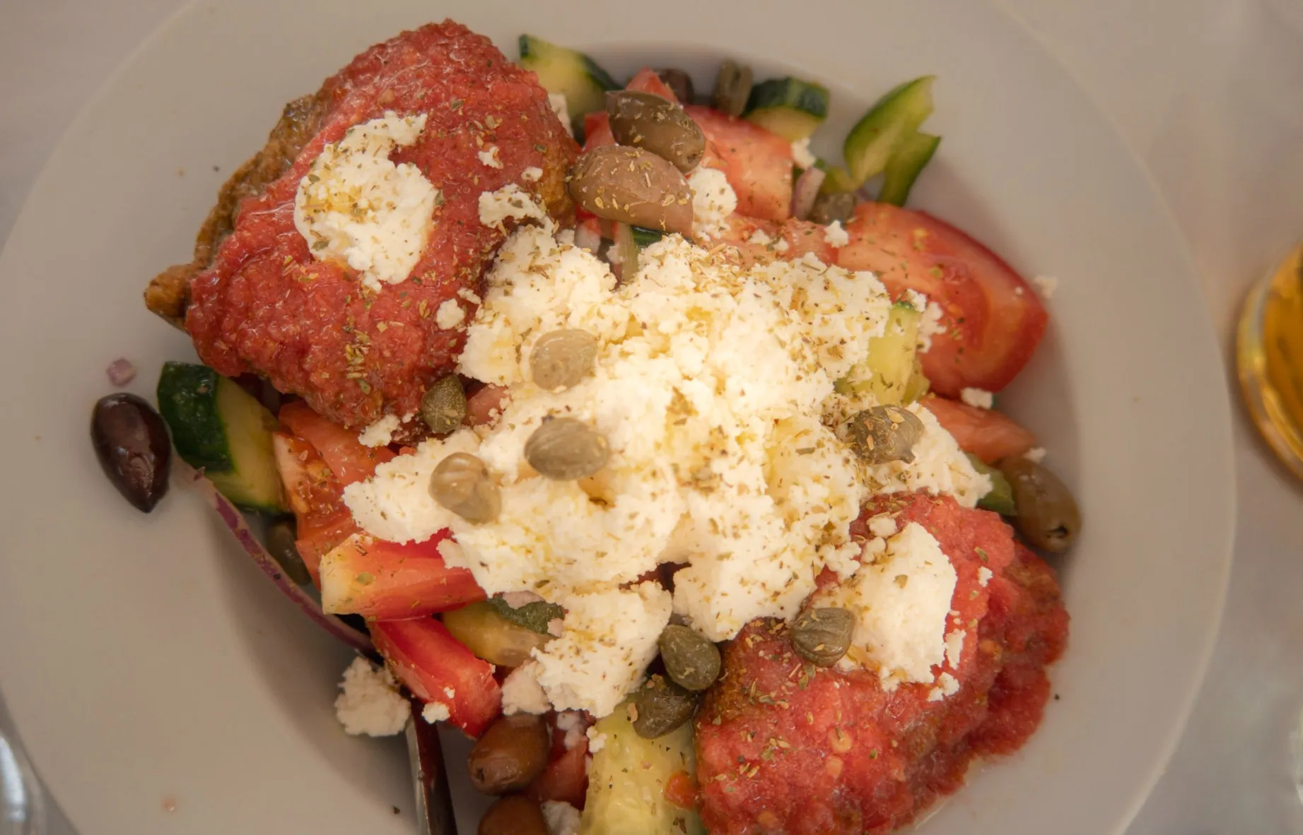 cretan Dakos Salad is a must try food in crete