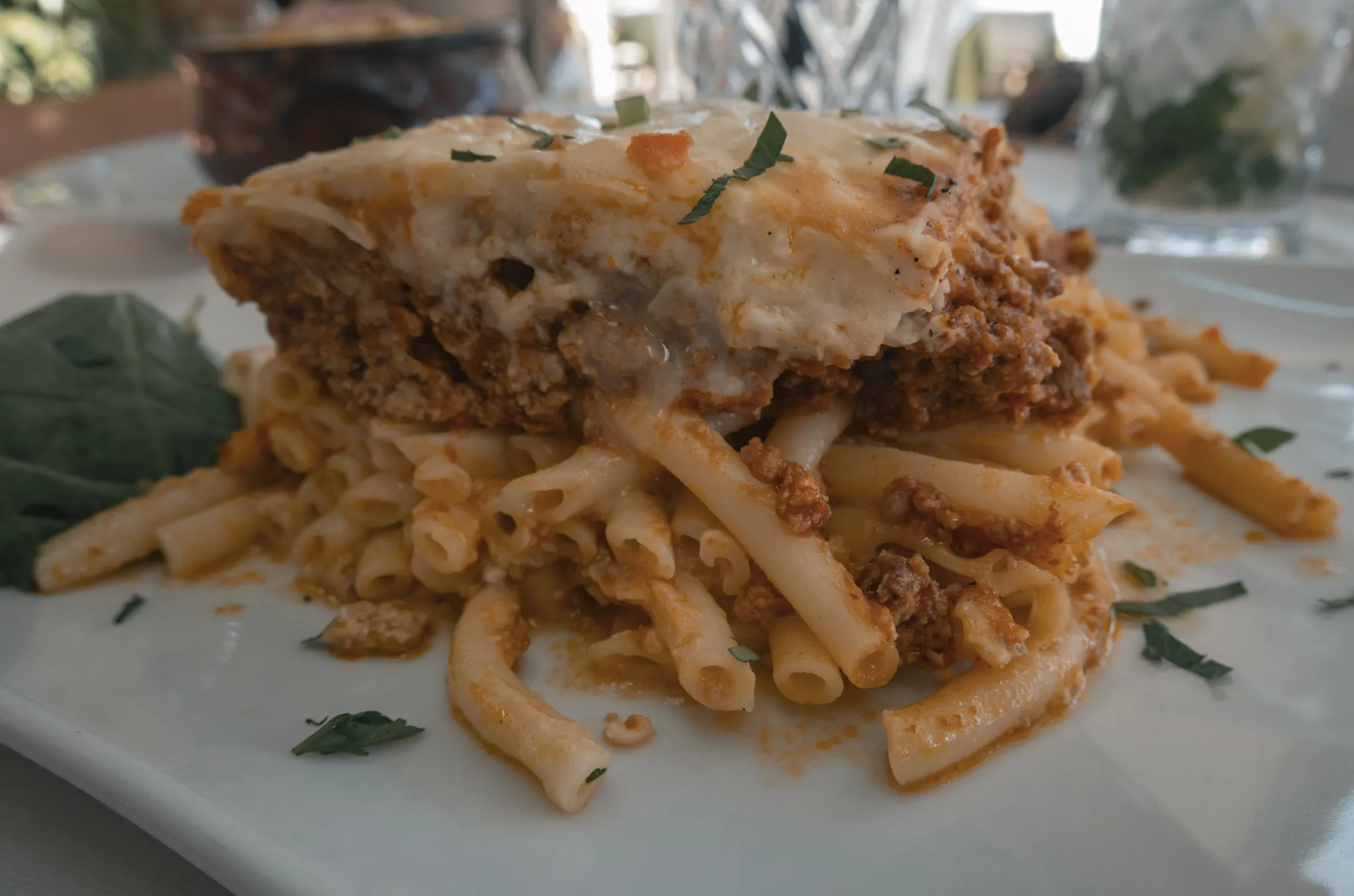 Pastitsio is a popular greek food
