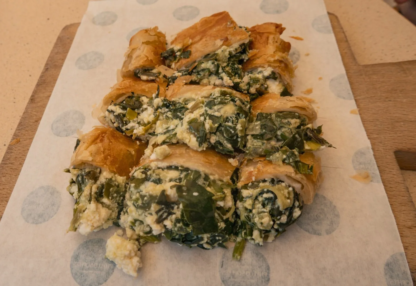 Spanakopita is a traditional greek pastry