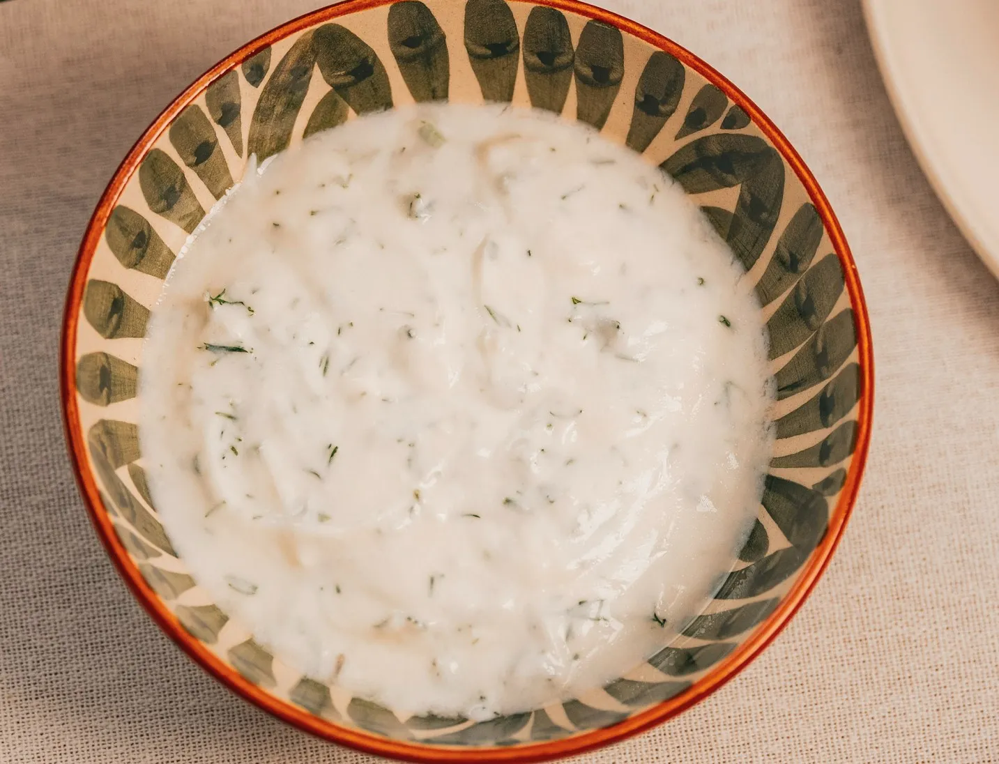 bowl of greek tazatziki