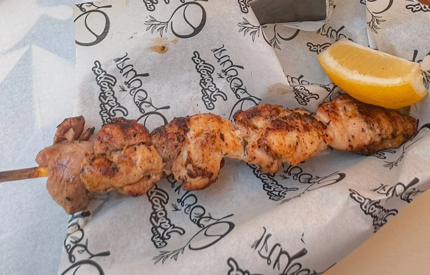pork souvlaki is a traditional gree