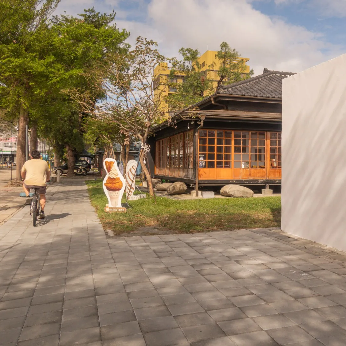 cycling through Taitung Railway Art Village