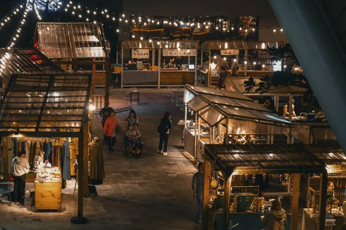 stalls in taitung music village
