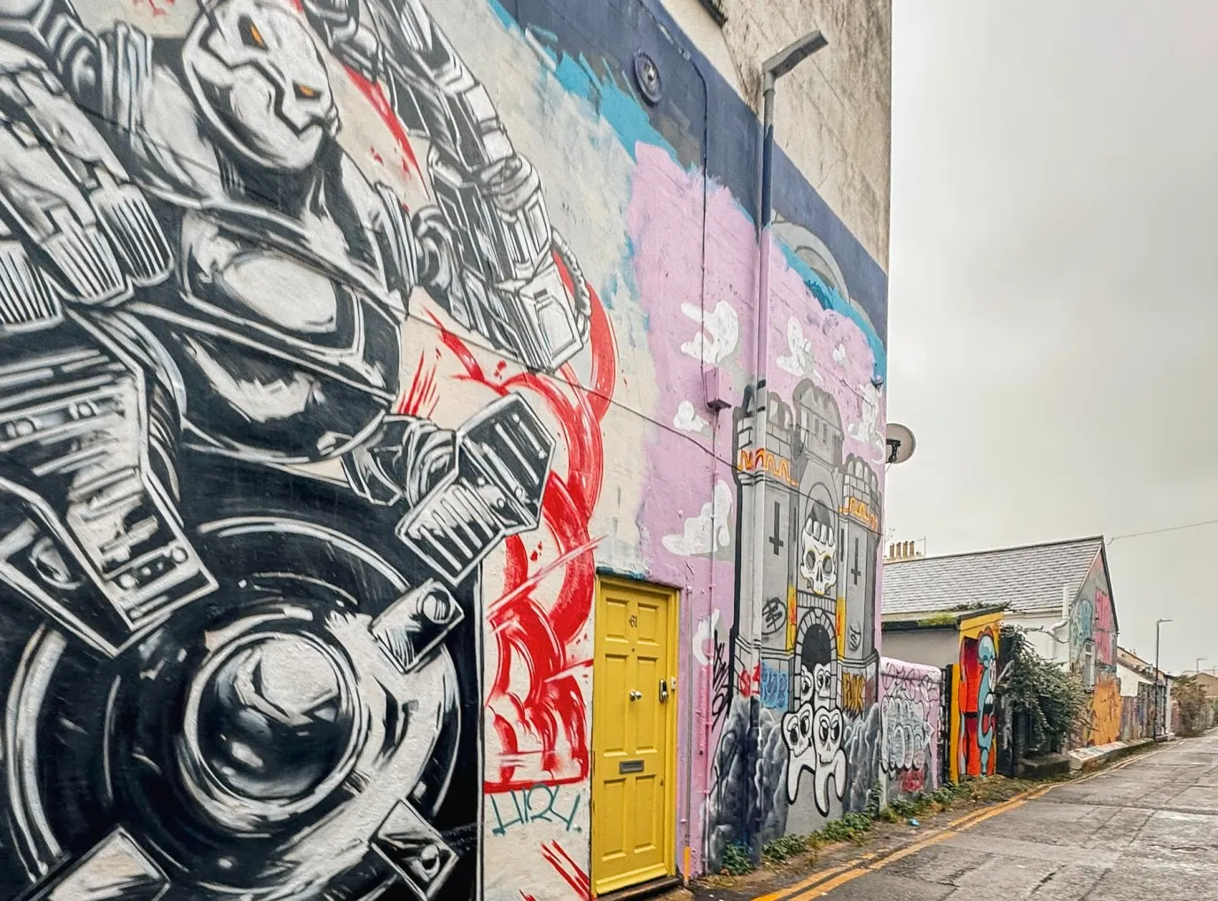 murals on Trafalgar Lane brighton